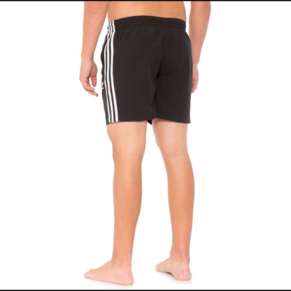 ADIDAS ORIGINALS 3-Stripes Swim Trunks Black - Picture 16 of 16